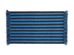 HAY - Stripes and Stripes Wool Rug 95x52 Blue