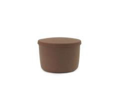 Normann Copenhagen - Hide Storage Pouf Small Brown