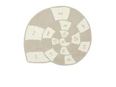 OYOY Living Design - Nautilus Hopscotch Rug Clay/Offwhite