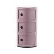 Kartell - Componibili 3 Sidebord Mauve