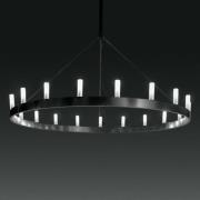 Imponerende Chandelier lysekrone, sort