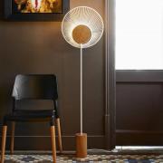 Forestier Oyster designbordlampe, hvid