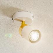 Loftspot Rondo hvid/guld, 1 lyskilde