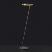 Oluce Amanita 619 LED-gulvlampe, bronze/guld