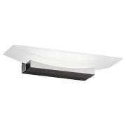 Bowl TW LED-væglampe, bredde 30 cm, nikkel