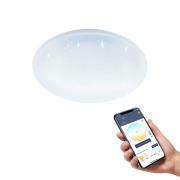 EGLO connect loftlampe Totari-Z, Ø38cm, 18W, krystaleffekt