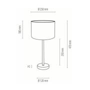 Bordlampe Pfau, Ø 25 cm, grøn