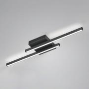 Nuri LED-loftlampe op/ned, sort 2 lyskilder