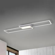 LED-loftslampe Asmin, CCT, stål, 109,5x25,7cm