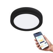 EGLO connect Fueva-Z loftslampe, Ø 21cm sort