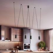 Hængelampe More Eye, 4 lyskilder, sort