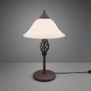 Rustica bordlampe med snorekontakt, rust