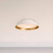LED-loftlampe Boop! Ø37 cm hvid/guld