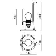 Stilnovo Bugia LED-bordlampe, grøn