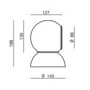 Stilnovo Gravitino LED-væglampe, drejelig, grå