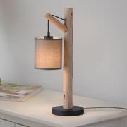 Grøn Tribu bordlampe, papir, træ, højde 53 cm