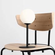 Bordlampe Joel, højde 35 cm, sort/hvid