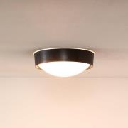 Lex loftlampe, rund, Ø 25 cm, sort