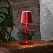 Nuindie mini LED genopladelig bordlampe, Easy Connect, rød, dæmpbar