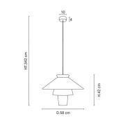 MARKET SET Ruche-pendel, Ø 58cm, marshmallow