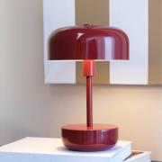 Dyberg Larsen Haipot bordlampe IP44 batteri, rød