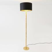 Cancelliere Rotonda chintz-gulvlampe sort/guld