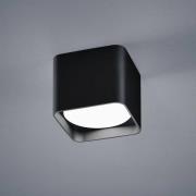 Helestra Dora LED-loftlampe kantet mat sort