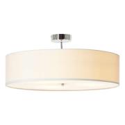 Andria loftslampe i tekstil, 60 cm, hvid