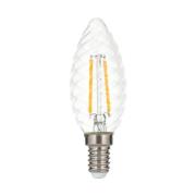 LED-kertepære E14 3 W 2.700 K Filament drejet