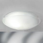 Agada loftslampe, opalglas, krom, 40 cm