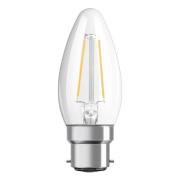 OSRAM LED-kerte B22d Classic B filament 2,5 W klar