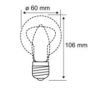 LED-pære E27 9W 2.700K mat, dæmpbar