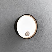 Paulmann Platomo udendørs LED-væglampe sensor sort