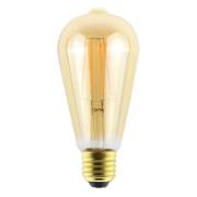 ToLEDo E27 LED-pære RT ST64 6 W 825 guld, dæmpes