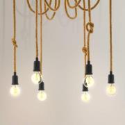 Rampside hængelampe med 6 fatninger