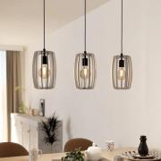 Hængelampe Bajazzara tre burskærme sandfarve