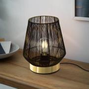 Bordlampe Escandidos, sort/guld