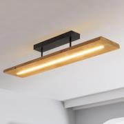 Lindby Nesaja LED-loftlampe af træ