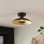 Lindby Narisara loftlampe, sort-guld, 20 cm