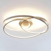 Lindby Joline loftlampe, satin nikkel