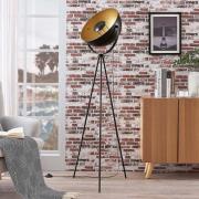 Sort-gylden tripod gulvlampe Meline