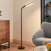 Lindby Romila LED-gulvlampe i sort