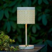 By Rydéns Maison LED-bordlampe batt IP44 sand hvid