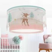 Dalber børneloftslampe Loving Deer, hjortemotiv