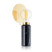 Blindspot bordlampe, sort, marmor