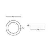 BRUMBERG Biro Circle Ring Ceiling Ø 45cm on/off sort 830