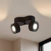 Arcchio LED-loftspot Rotari, 6,1W, 2-lys, sort