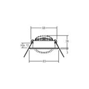 BRUMBERG LED-indbygningsspot BB09, RC, tilslutningsboks, rustfrit stål