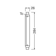 OSRAM LED-pærerør S15, S19, 28,4 cm, 7 W, 2.700 K