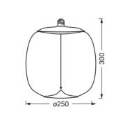 OSRAM Vintage 1906 Big Oval, smoke, E27, 1.800 K, glødetråd